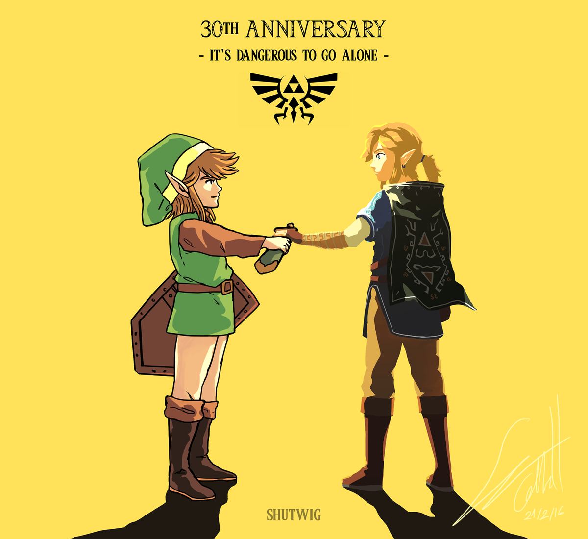 Legend of Zelda Fanart - Zelda 30th Anniversary Zelda can't