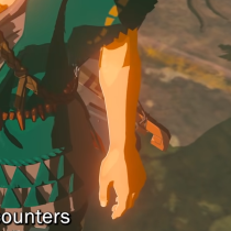The left arm of Link from the same sequence, e can clearly appreciate shorter rounder nails in his natural hand.
